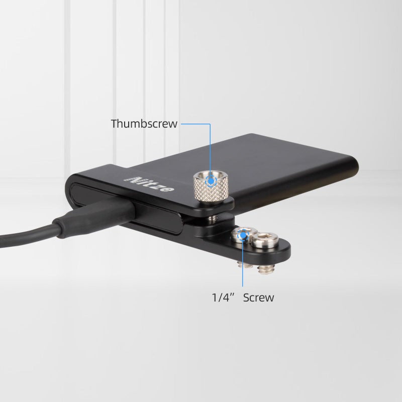 Nitze SSD Mount Bracket for Samsung T7, T7 SSD Holder with Two 1/4" Screws - N42-T7 - Image 3